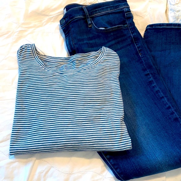 Striped tie-front tee - Picture 1 of 5